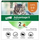 Advantage II Small Cats 5-9 lbs.|Vet-Recommended Flea Treatment & Prevention|2-Month Supply