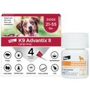K9 Advantix II Large Dogs 21.55 lbs. | Vet-Recommended Flea, Tick & Mosquito Treatment & Prevention | 4-Mo Supply + Tapeworm Dewormer for Dogs (5 Tablets)