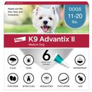 K9 Advantix II Medium Dogs 11-20 lbs. | Vet-Recommended Flea, Tick & Mosquito Treatment & Prevention | 6-Mo Supply