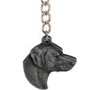 Dog Breed Keychain USA Pewter - Labrador Retriever (2.5")