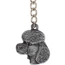 Dog Breed Keychain USA Pewter - Poodle (2.5")