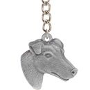 Dog Breed Keychain USA Pewter - Smooth Haired Fox Terrier (2.5")