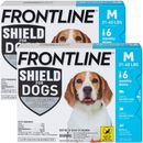 Frontline Shield Flea & Tick Treatment for Medium Dogs, 21 - 40 lbs, 12 doses