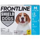 Frontline Shield Flea & Tick Treatment for Medium Dogs, 21 - 40 lbs, 3 doses