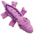 Snugarooz Ellie the Gator Plush Dog Toy, Purple