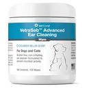 VetraSeb Advanced Ear Cleaning Wipes, 100 Count